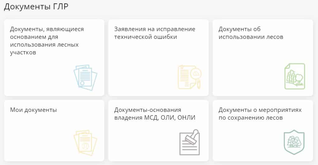 функционал документы ГЛР
